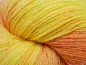 Preview: Fine Cotton handgefärbt gelb-orange Detailbild