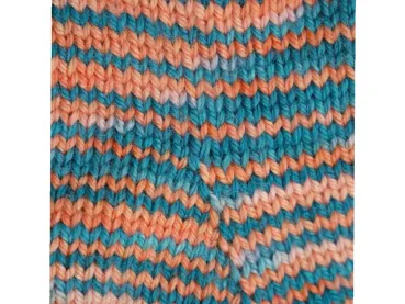 Preview: Babysocken smaragdgruen-lachs geringelt Gr.22-23