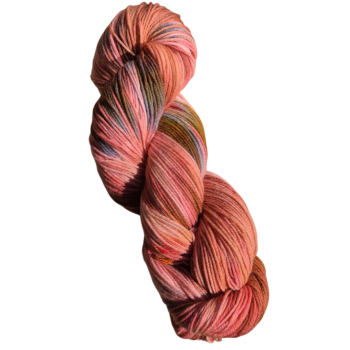 Handgefärbtes Premium-Garn „Abendrot“ – High Twist von Atelier Zitron