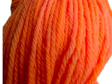 Preview: Leuchtendes Orange als 100g-Strang High Twist