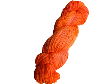 Leuchtendes Orange als 100g-Strang High Twist