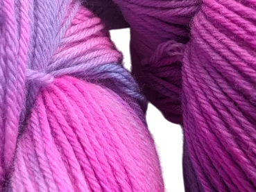 Preview: Magisches Pink & Violett - High Twist Strang