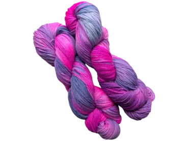 Magisches Pink & Violett - High Twist Strang