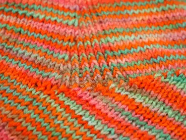 Preview: Unikat-Socken - handgefärbt und handgestrickt in Gr. 41-42