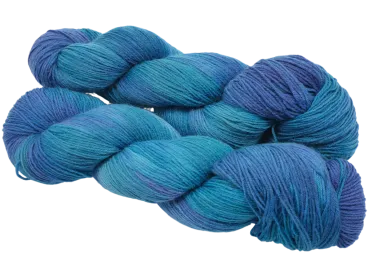 Trekking handgefärbt rauchblau