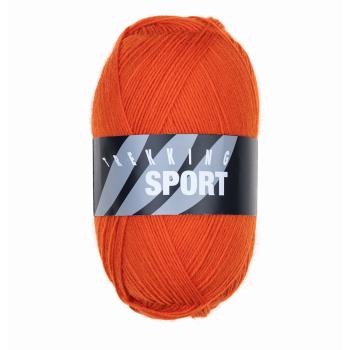 Leuchtendes Orange für Socken mit Ausdruck
