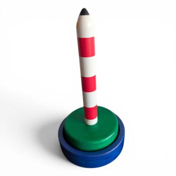 Wollabroller "Leuchtturm rot-weiß"