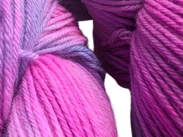 Magisches Pink & Violett - High Twist Strang
