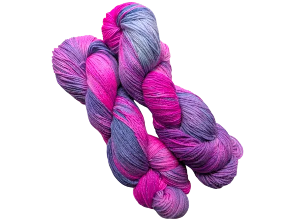 Magisches Pink & Violett - High Twist Strang