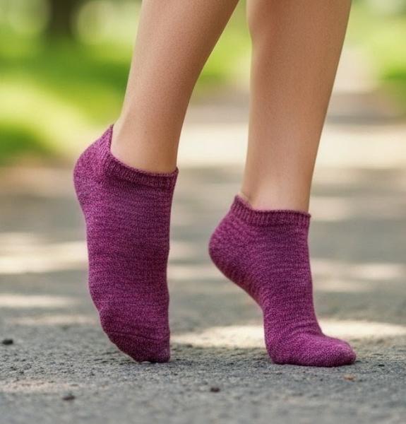 Sneakersocken Gr.41/42 in Beerenton