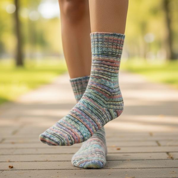 Gr. 45/46 handgestrickte warme Socken