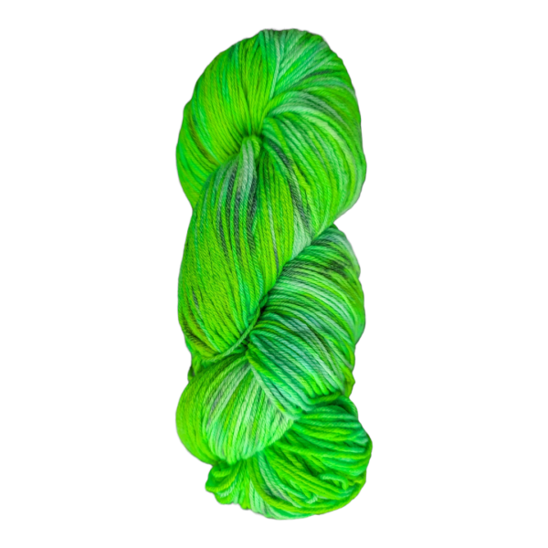 High Twist handgefärbt neongruen