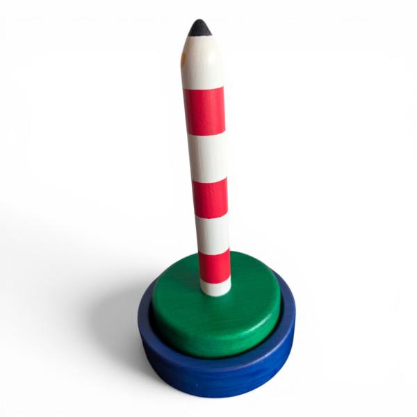 Wollabroller "Leuchtturm rot-weiß"