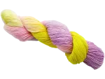 Fine Cotton handgefärbt gelb-rosa